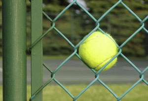 tennis ball stuck chain lin